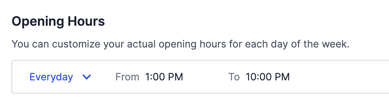 Setting one schedule for every day