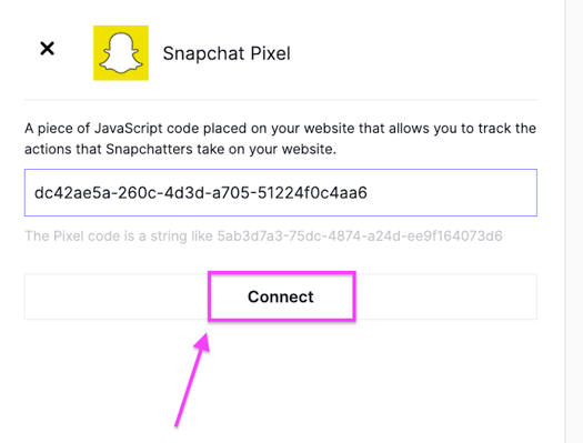 The Pixel ID field on the Zyda dashboard