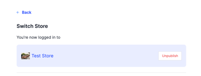 The Publish and Unpublish buttons