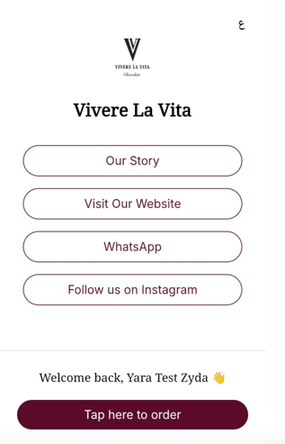 A link tree landing page on a phone