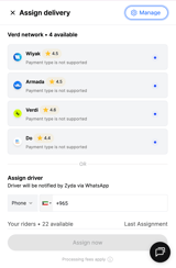 The payment type is not supported message